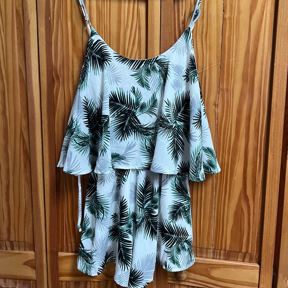 Vintage Havana Tropical Print Romper